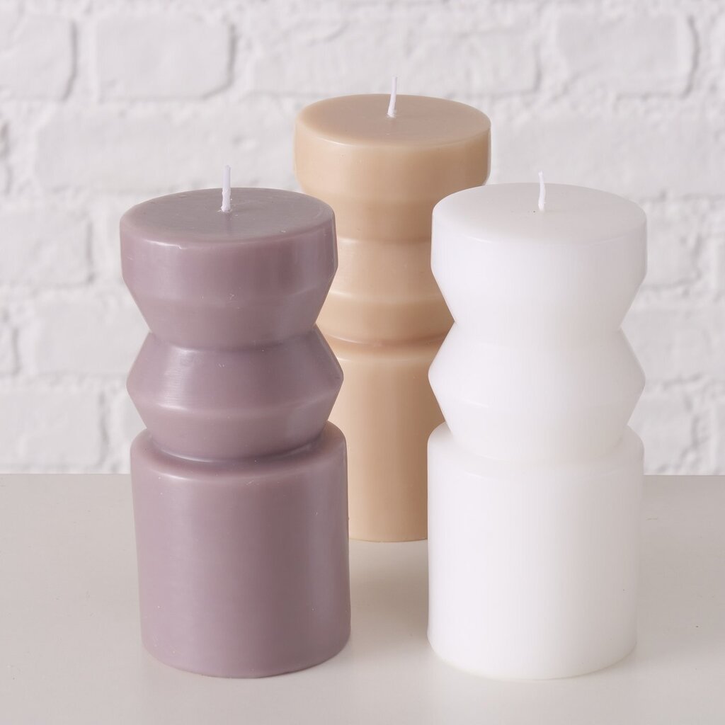 3er Set Kerze in Sonderformen