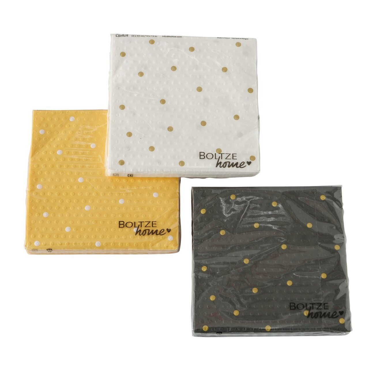 Boltze 3er Set Servietten Sania