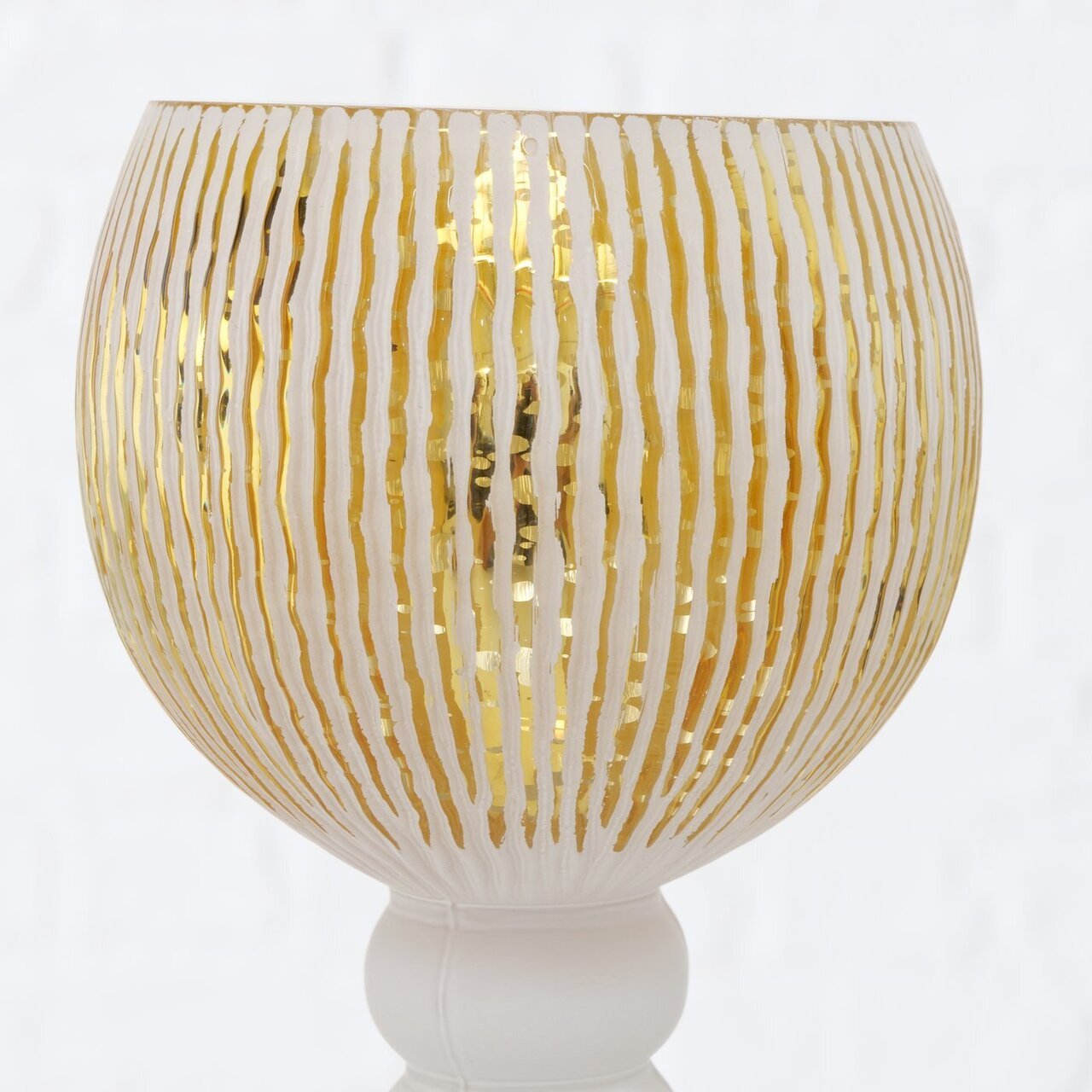 3er Set Windlicht Manou gold