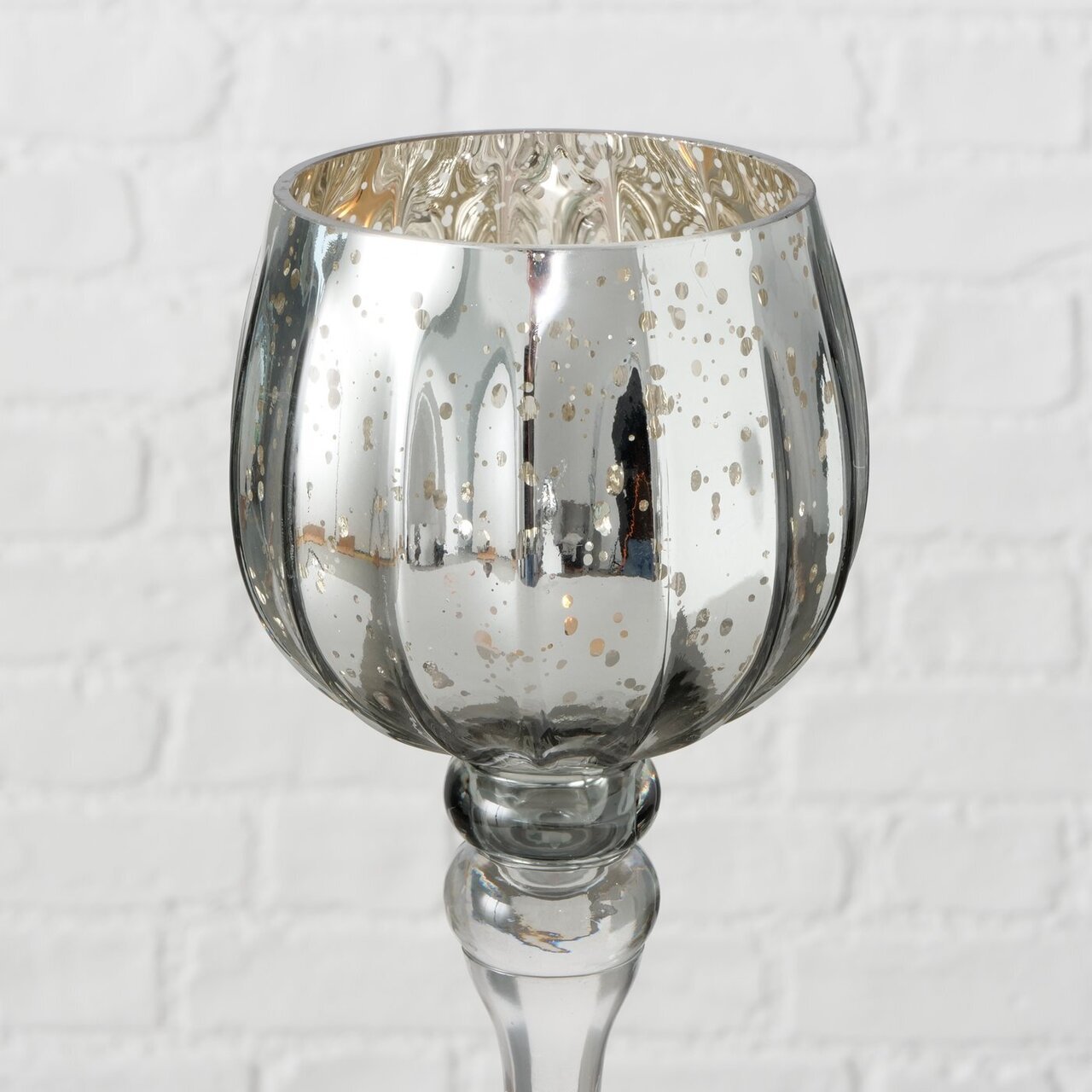 3er Set Windlicht Manou silber