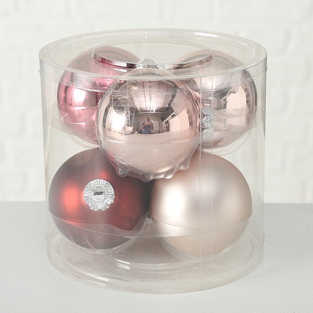 Weihnachtskugeln Ø 8 cm, 6 tlg