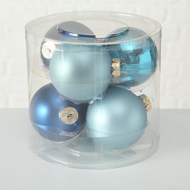 Weihnachtskugeln Ø 8 cm, 6 tlg