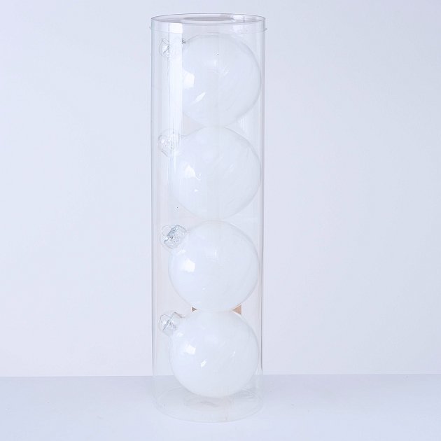 Boltze Große Weihnachtskugeln Ø 10 cm, 4 tlg Preview Image