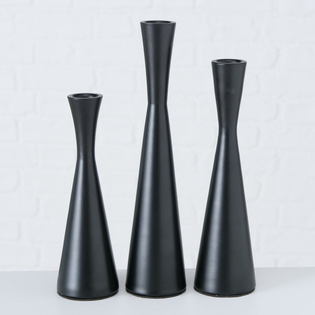 Kerzenleuchter Cone, 3 tlg