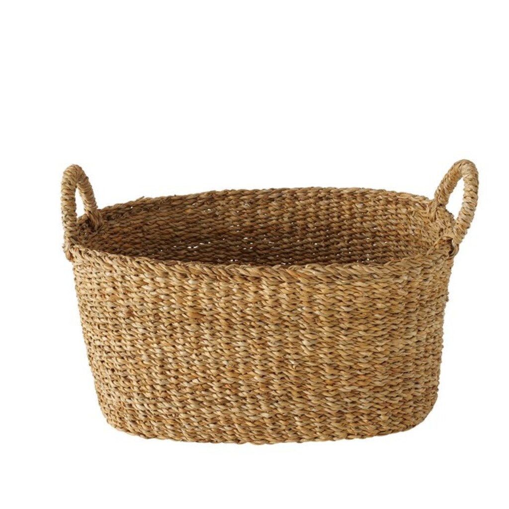 Körbe aus Seegras oval mit Henkel Sophy, 2er Set