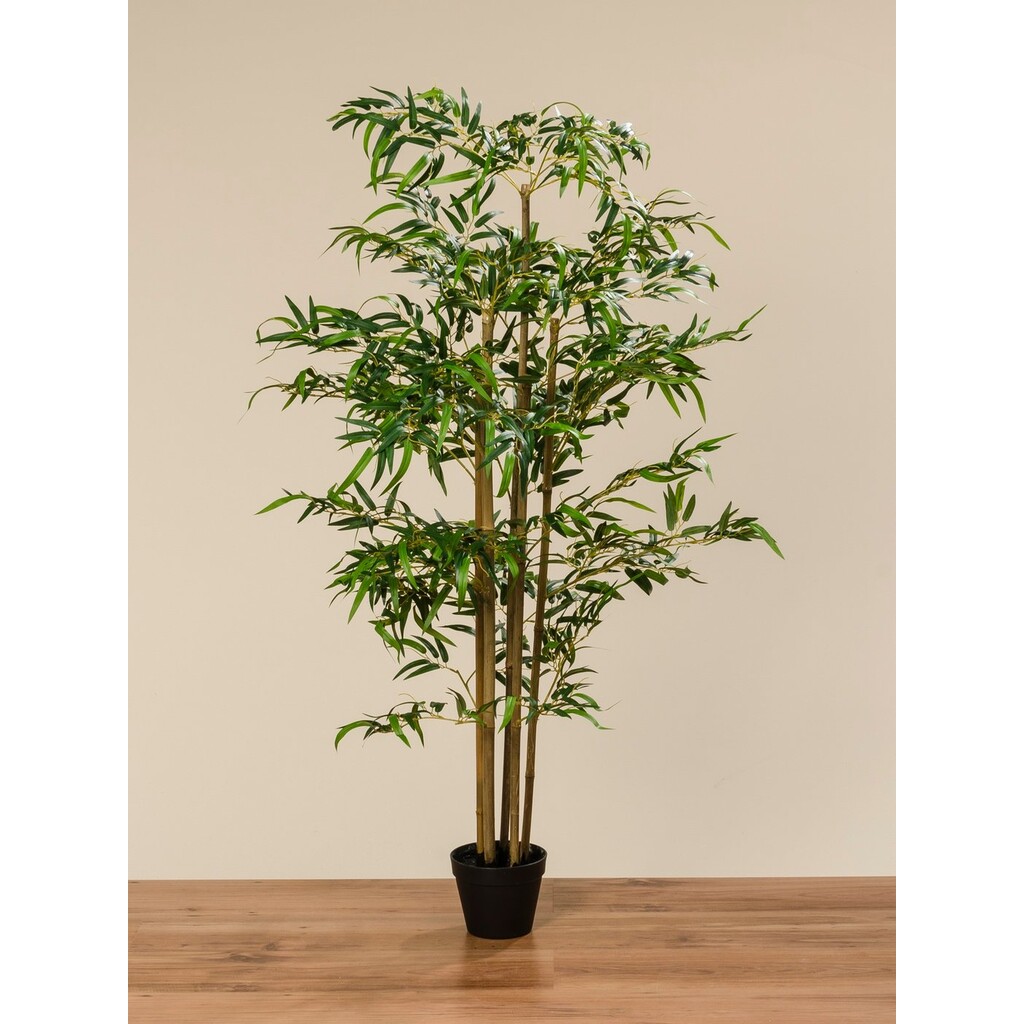 Kunstpflanze Bambus im Topf