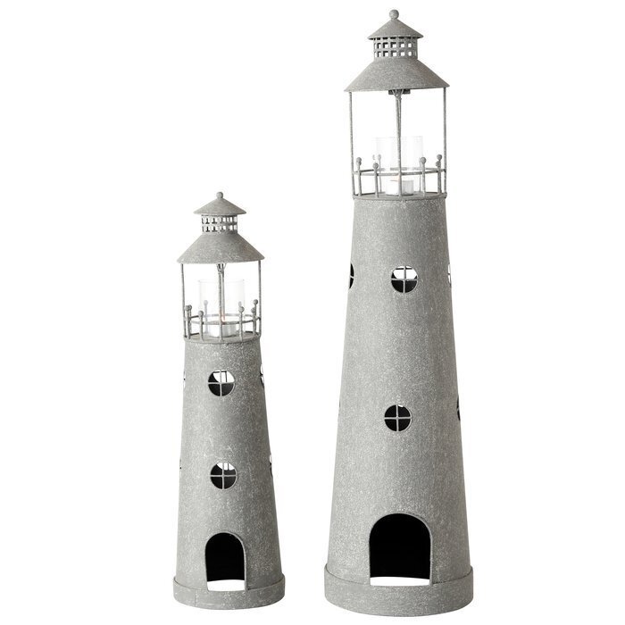 Laterne Leuchtturm Föhr 2er Set