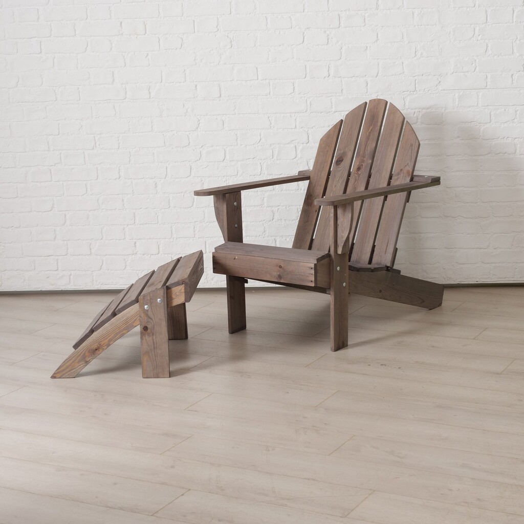 Liegestuhl aus Holz Adiron