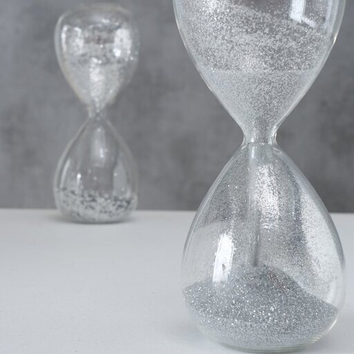 Sanduhr Jandia 2er Set silber