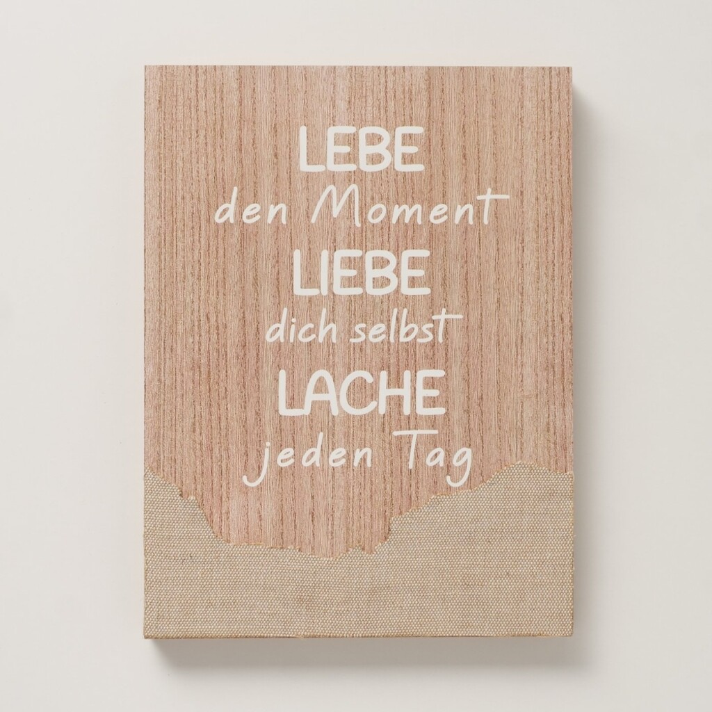 Schild Lebe den Moment