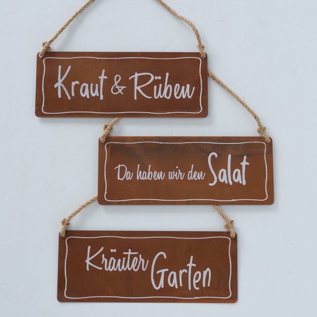 Schild Kraut Outdoorgeeignet