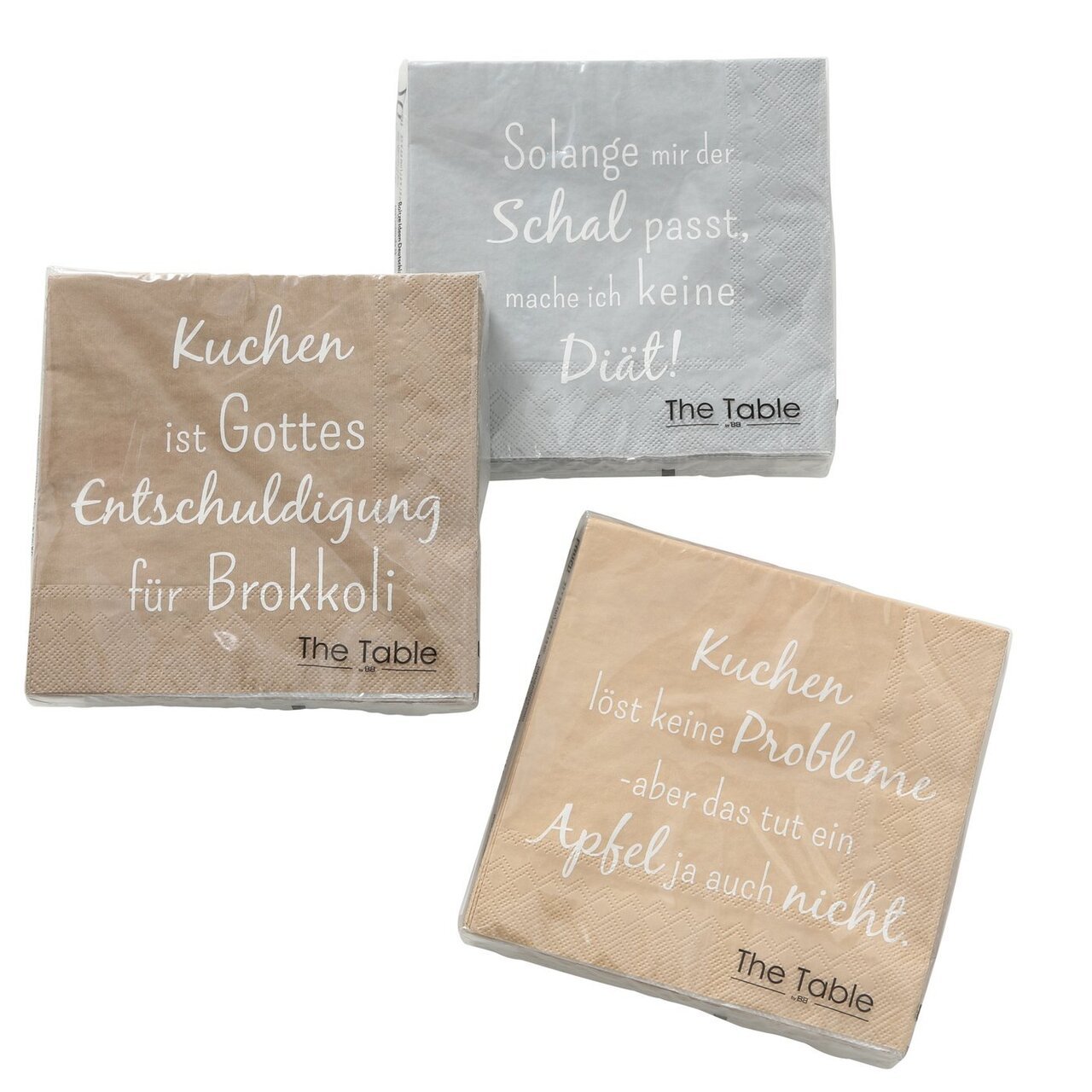 Servietten 3er-Set Lunch