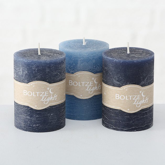 Stumpenkerze 3er