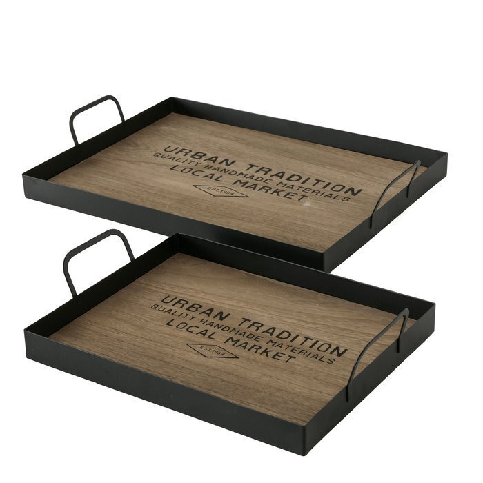 Boltze Tablett Local 2er Set