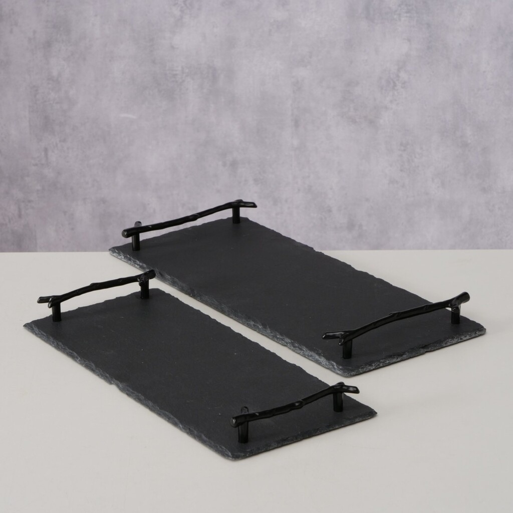 Boltze Schiefer Tablett Stonka 2er Set Preview Image