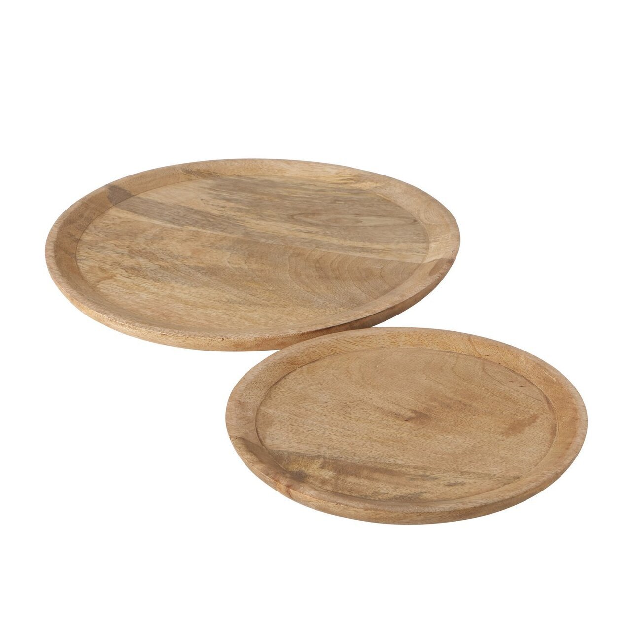 Boltze Holz Teller Tablett Maino 2-teilig Preview Image