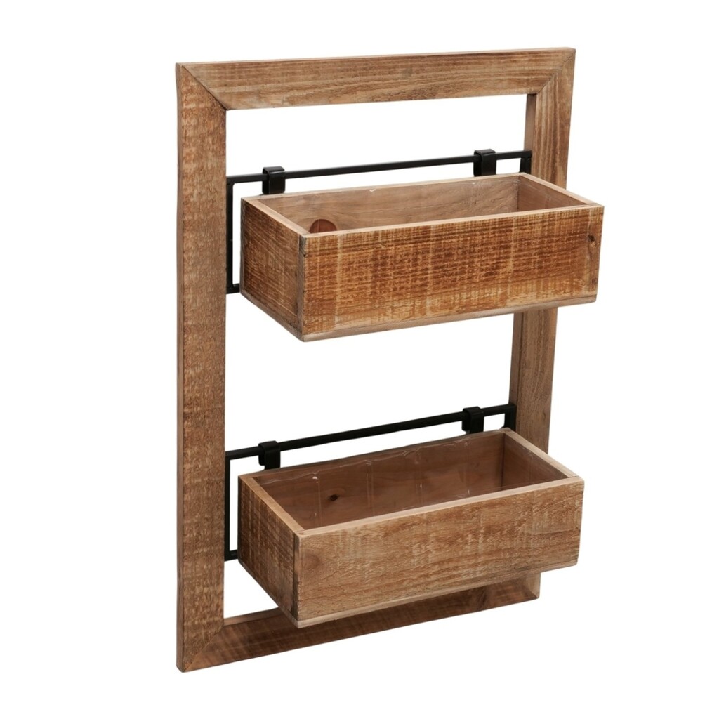 Boltze Holz Pflanzkisten für die Wand Übertopf Aneta Preview Image