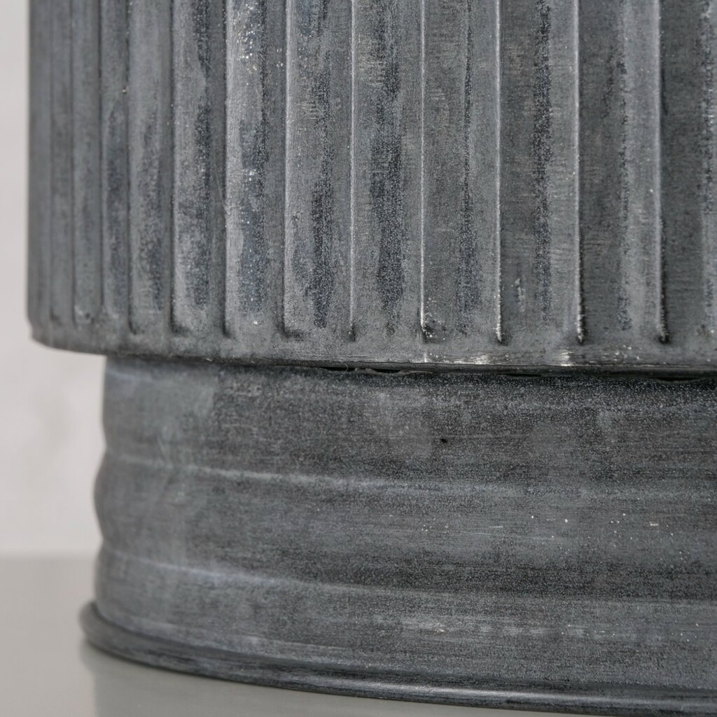 Metall Übertopf Bionda länglich, 2er Set