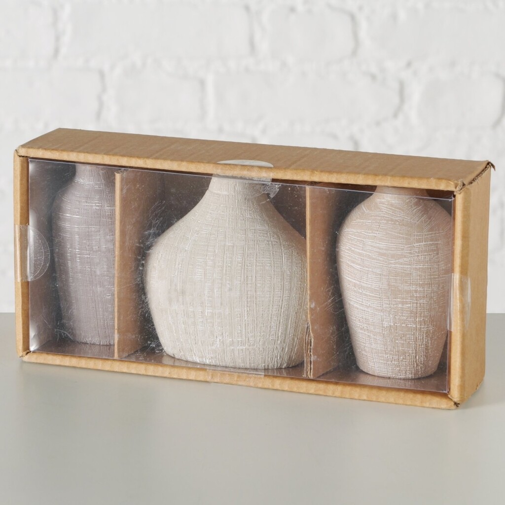 Boltze Vase Brisby 3er-Set