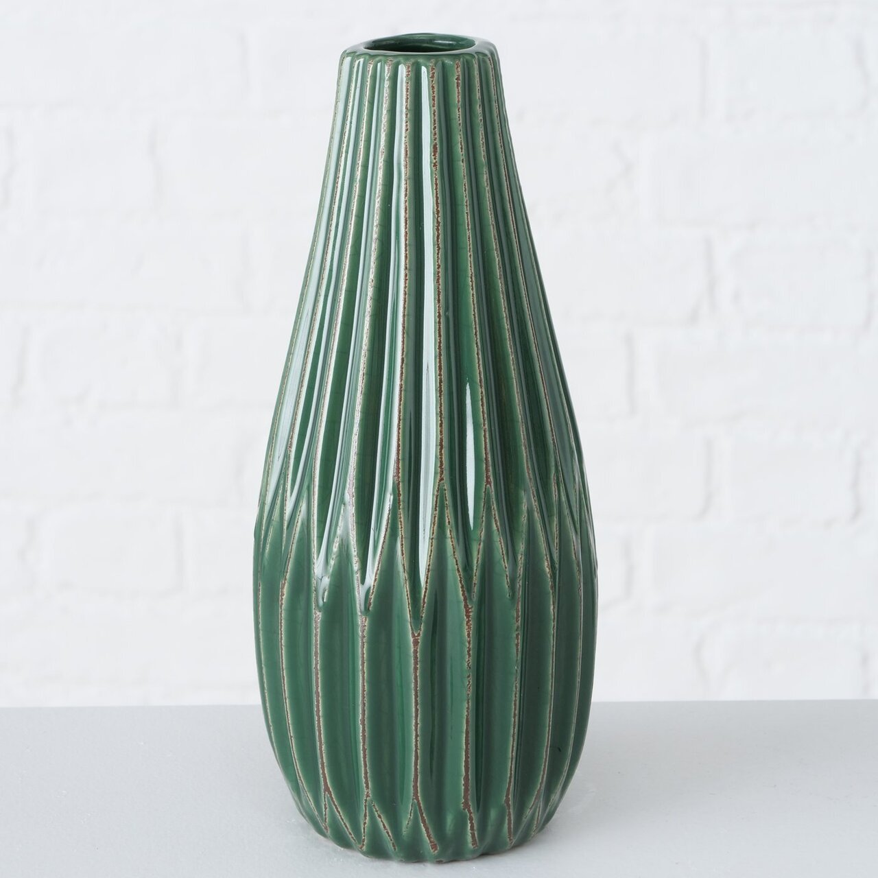 Vase Lenja 2er Set grün