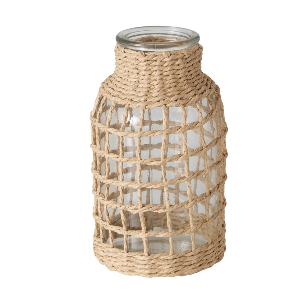 Boltze Vase Stola aus Glas, umflochten Preview Image