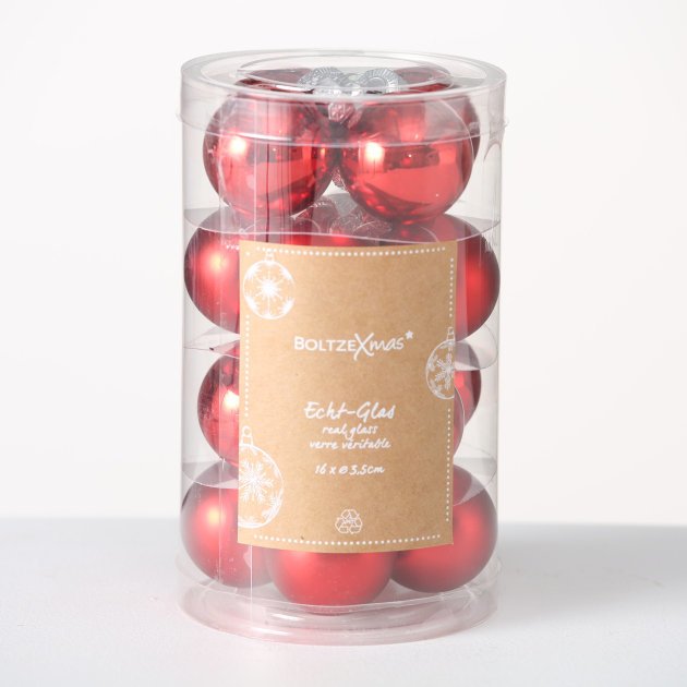 Weihnachtskugeln Ø 4 cm, 16 tlg