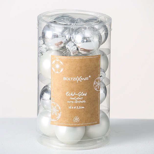 Weihnachtskugeln Ø 4 cm, 16 tlg