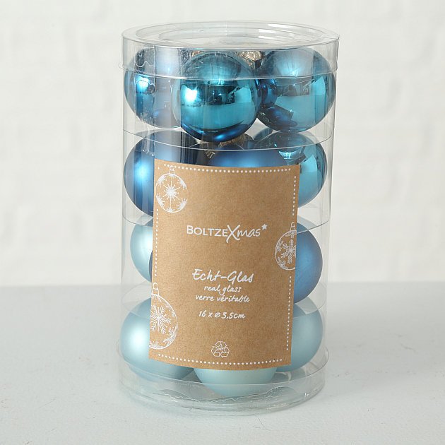 Weihnachtskugeln Ø 4 cm, 16 tlg