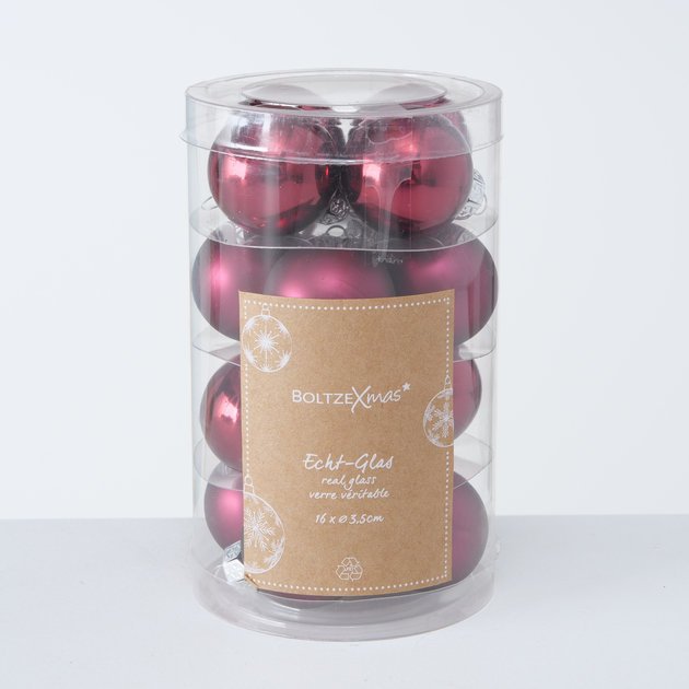 Weihnachtskugeln Ø 4 cm, 16 tlg