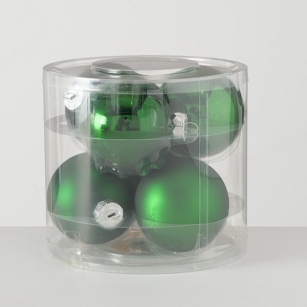 Weihnachtskugeln Ø 8 cm, 6 tlg