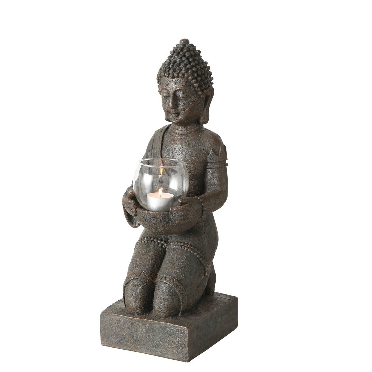 Boltze Windlicht Buddha Figur kniend Preview Image