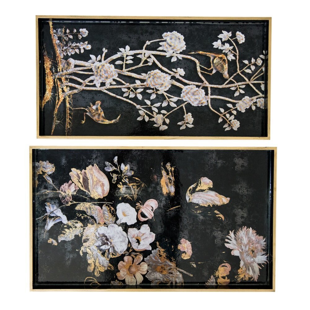 byRoom Tablett 2er Set Flower Bird