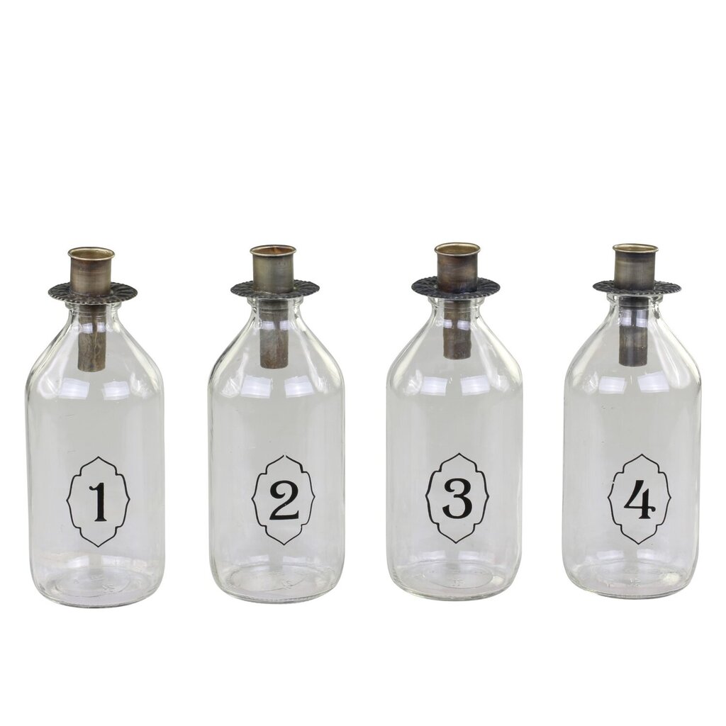 Chic Antique Adventsflaschen mit Kerzenhalter 4-Set Preview Image