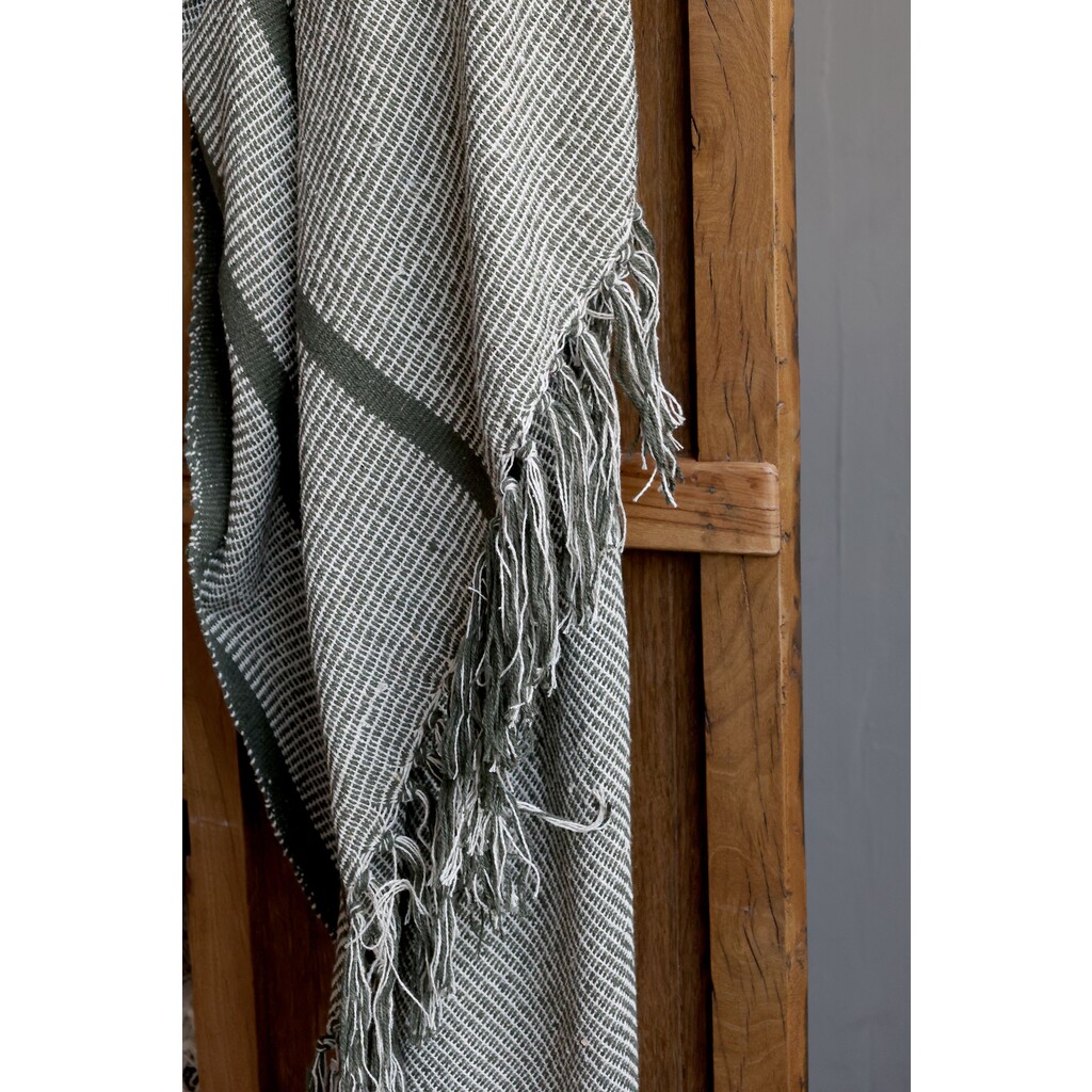 Aix Plaid aus Garnüberschuss, Streifen