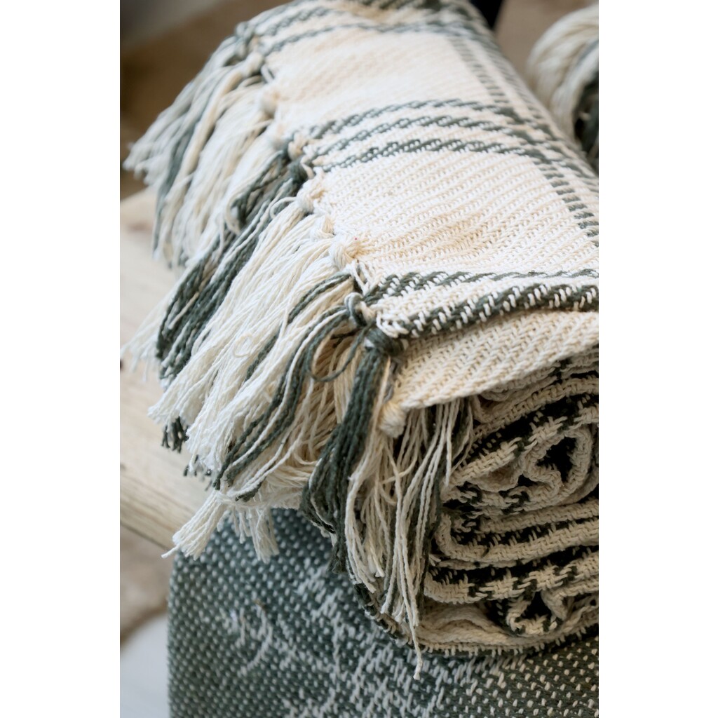 Aix Plaid, Decke aus recycelter Baumwolle