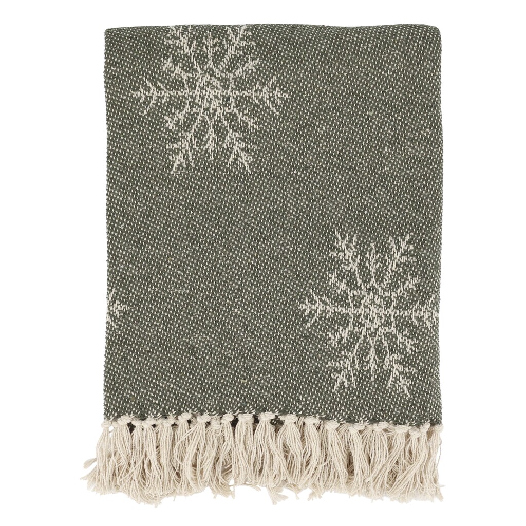 Aix Plaid Garnüberschuss mit Eiskristallen