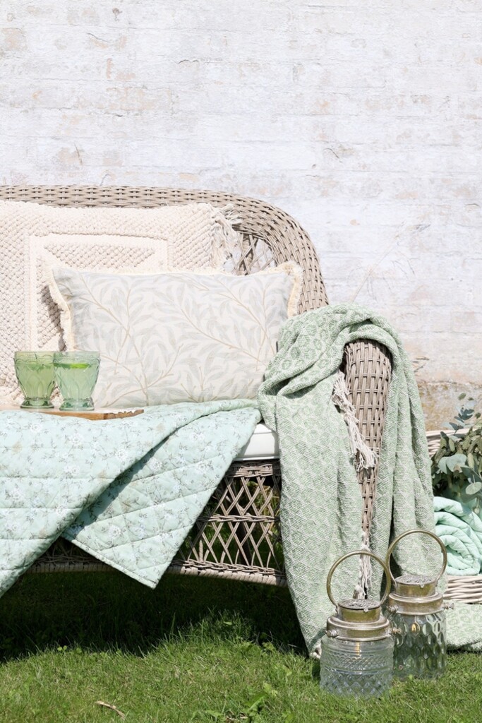 Aix Quilt mit Blumenmuster Baumwolle