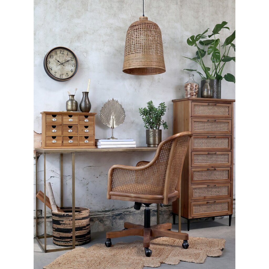 Chic Antique Altfranzösischer Bürostuhl mit Rattan Preview Image