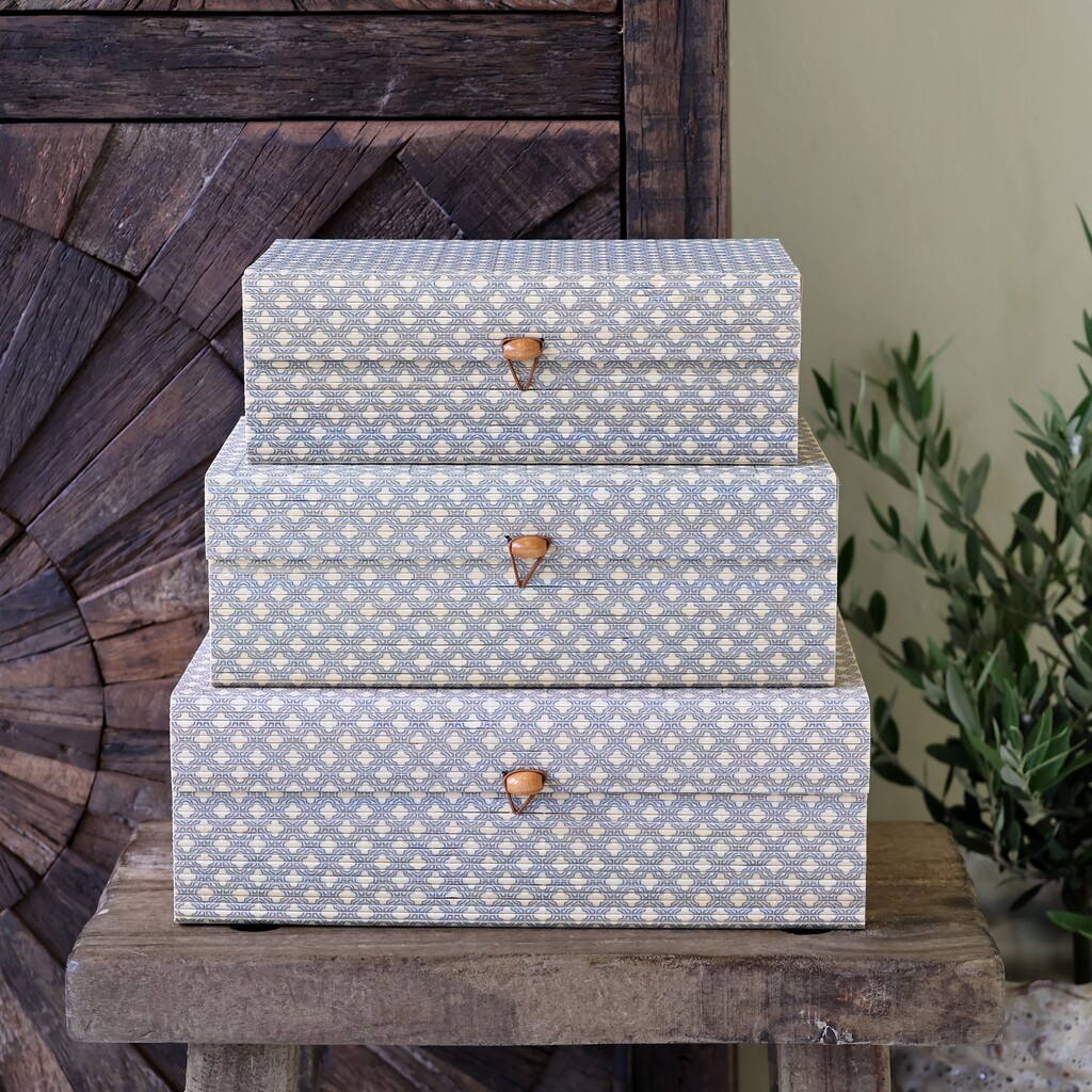 Amilly Schachteln aus Bambus 3er Set