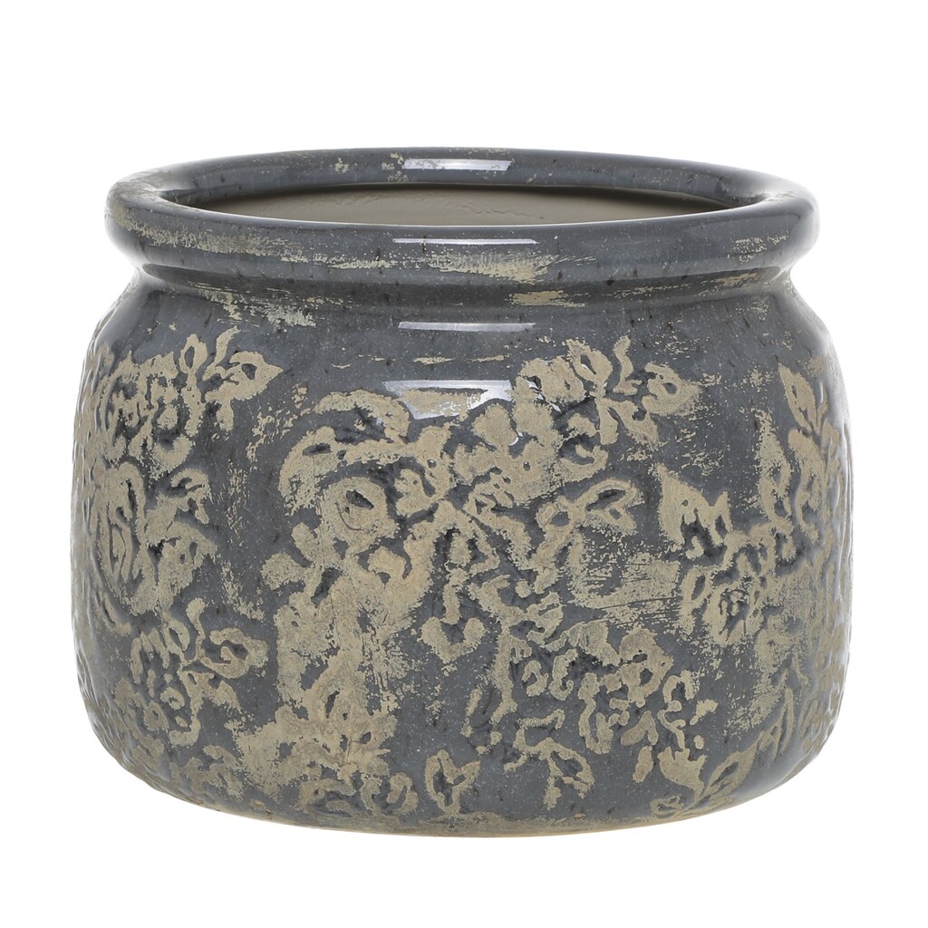 Antibes Blumentopf mit Blumenmuster