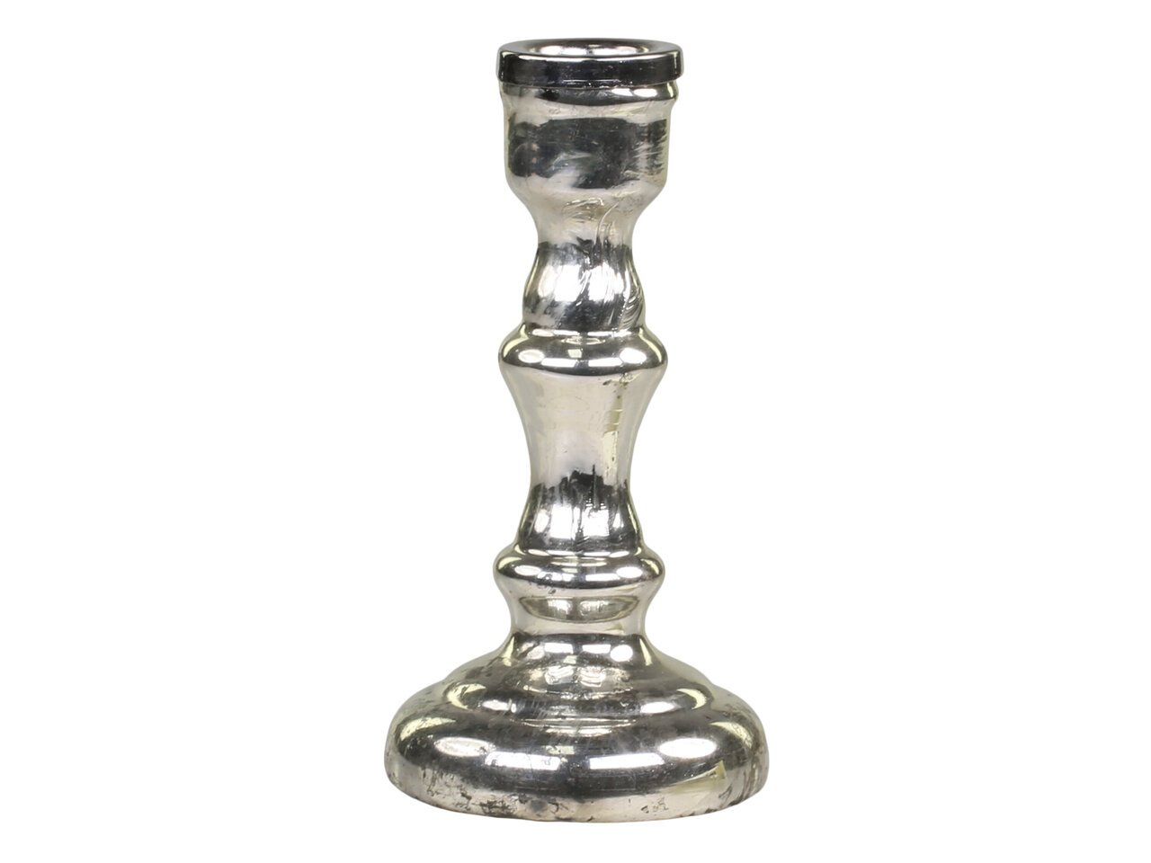 Chic Antique Antiker Kerzenhalter aus Glas Preview Image