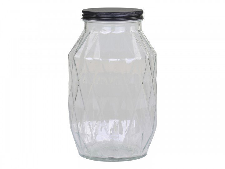 Aufbewahrungsglas mit Diamantenschliff