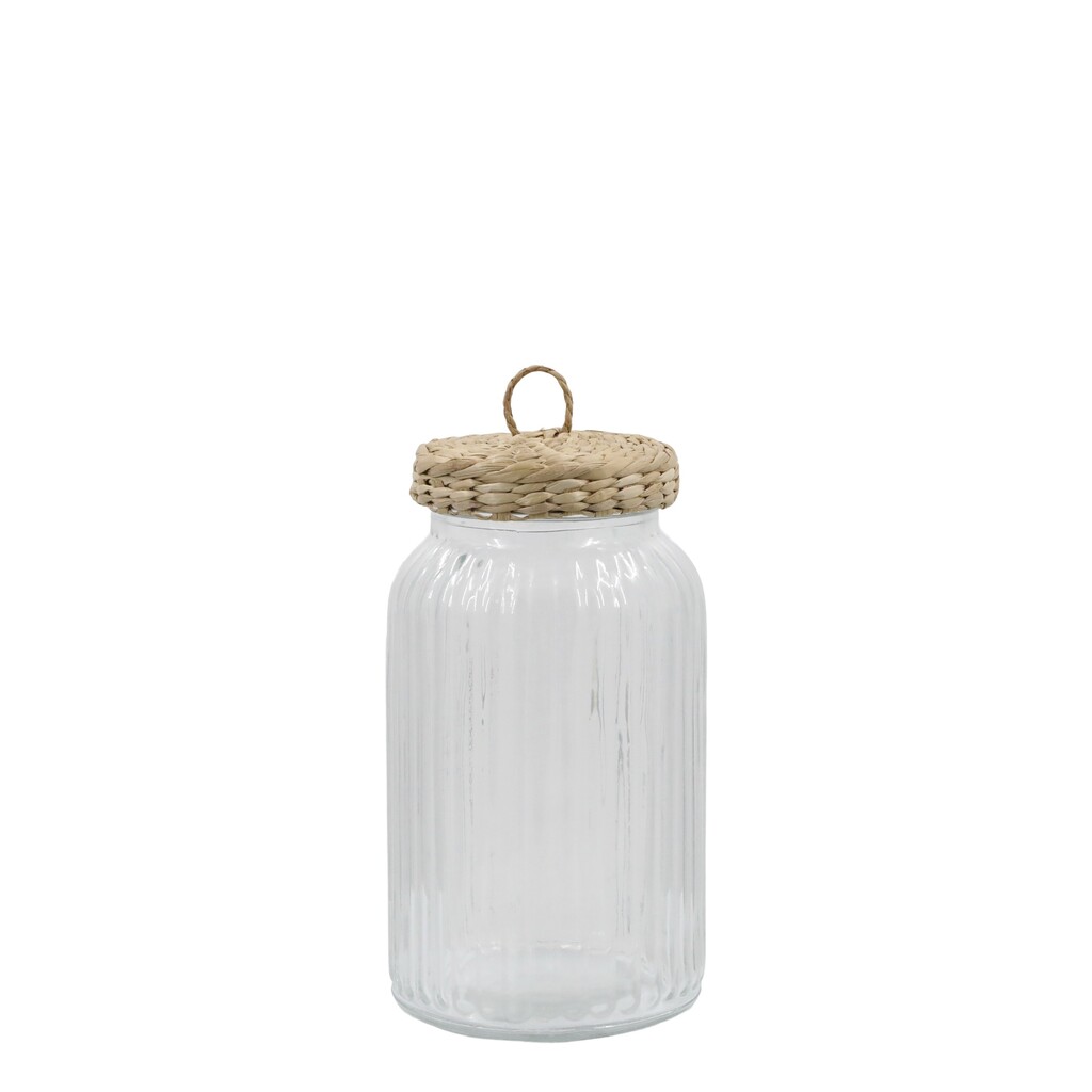 Chic Antique Aufbewahrungsglas mit geflochtenem Deckel Preview Image
