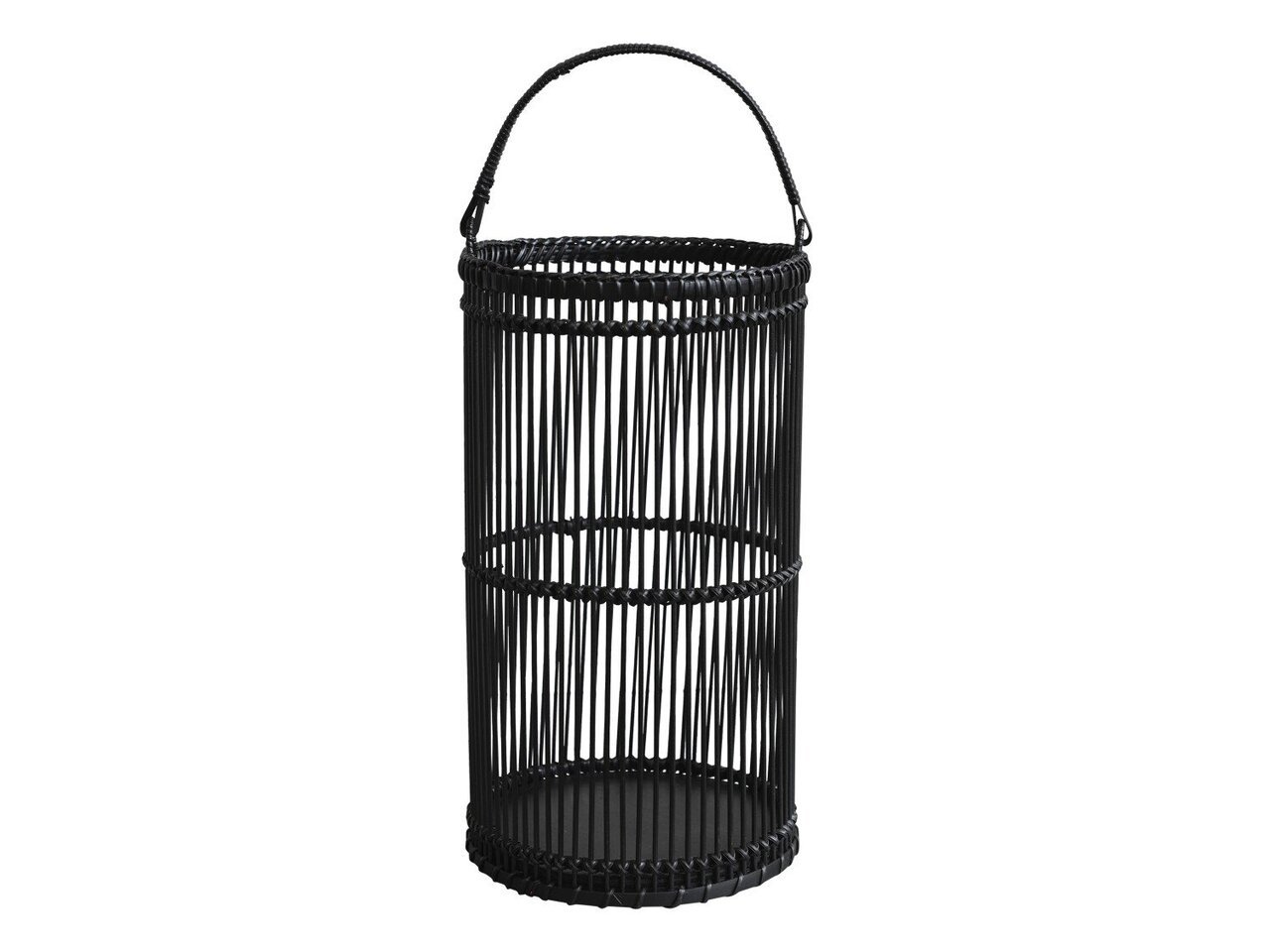 Bambus Laterne schwarz