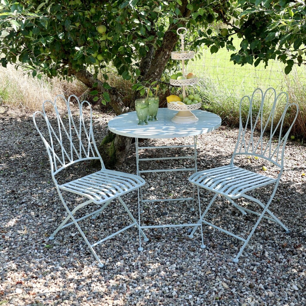Chic Antique Bistrotisch Set Sky Blue online kaufen bei SKANDEKO (Ansicht 2)