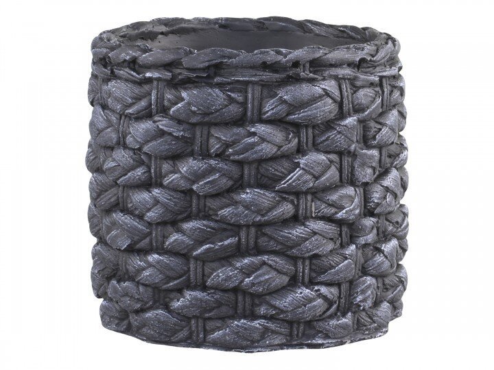 Blumentopf Corte mit grobem Flechtmuster