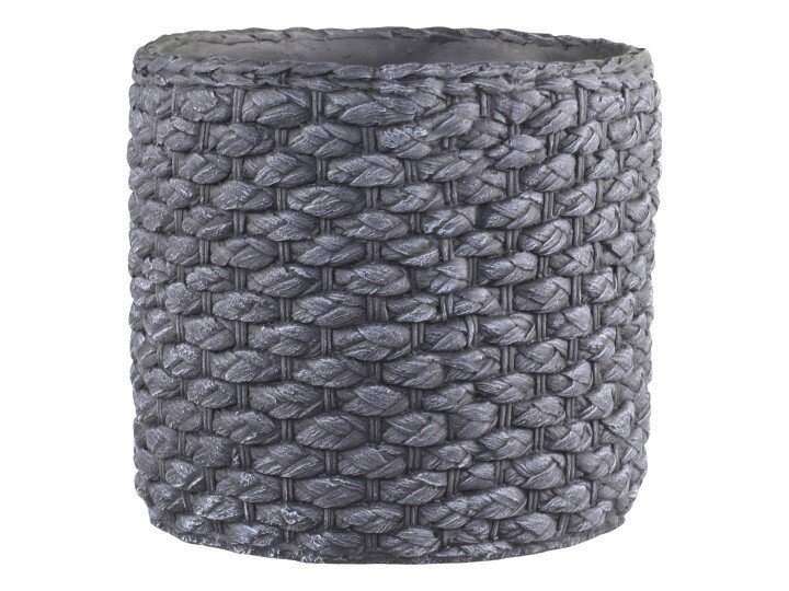 Blumentopf Corte mit grobem Flechtmuster