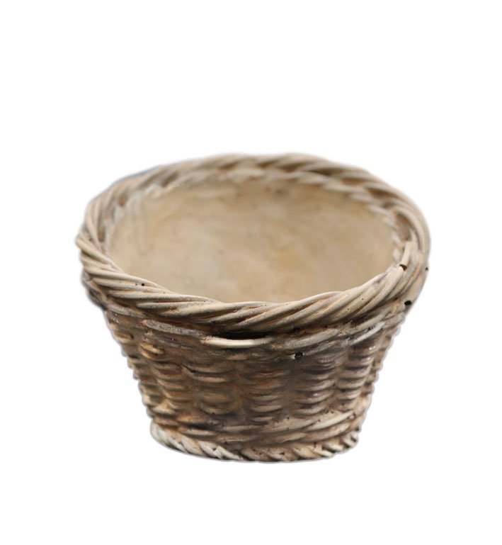 Chic Antique Corte Übertopf mit Flechtmuster