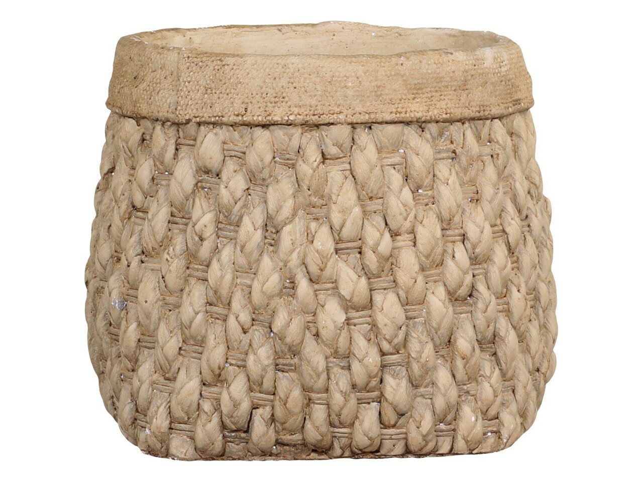 Corte Übertopf mit Flechtoptik