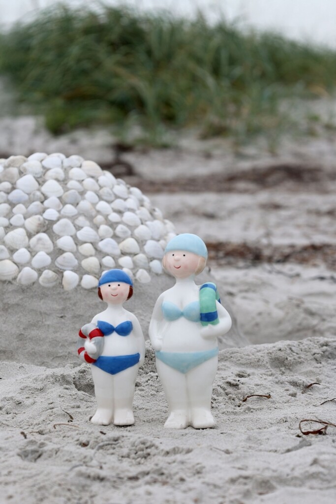 Deko Damen mit Schwimmring 2er